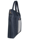 Pebble Grain 4-bar Briefcase Navy - THOM BROWNE - 5