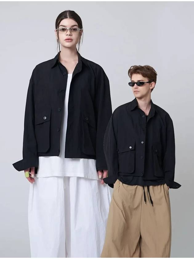 Wind Shirt Jacket Black - ATHPLATFORM - BALAAN 1