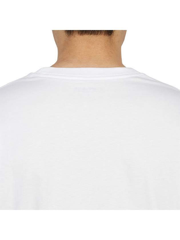 Men's Chase Mini Embroid Logo Long Sleeve T-Shirt White - CARHARTT WIP - BALAAN 8