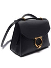 Gancini Small Tote Bag Black - SALVATORE FERRAGAMO - BALAAN 4