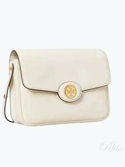 Robinson Spazzolato Convertible Logo Shoulder Bag White - TORY BURCH - BALAAN 2