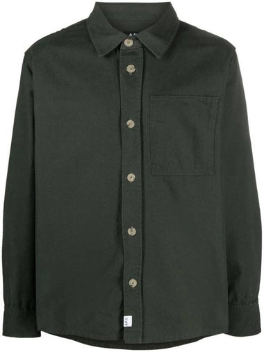 Graham Cavalier Canvas Long Sleeve Shirt Khaki - A.P.C. - BALAAN 1