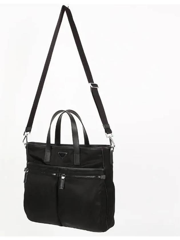 Re-Nylon Saffiano Tote Bag Black - PRADA - BALAAN 8