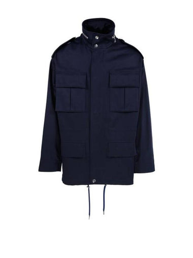 Pocket Patch Jacket Nautic Blue - AMI - BALAAN 1