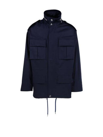 Pocket Patch Jacket Nautic Blue - AMI - BALAAN 1