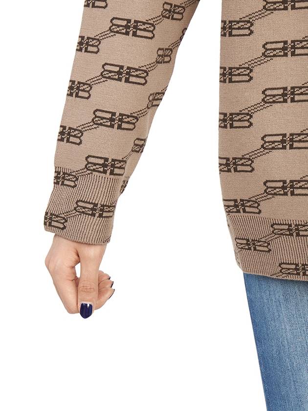 BB Monogram Sweatshirt Brown - BALENCIAGA - BALAAN 9