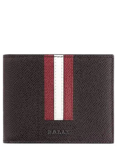 Tevye Leather Halfw Wallet Brown - BALLY - BALAAN 2