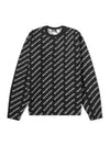 All Over Intarsia Logo Knit Top Black - BALENCIAGA - BALAAN 2