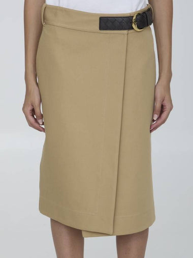 Wrap Midi Skirt - BOTTEGA VENETA - BALAAN 1