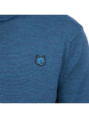 Fox Head Patch Turtleneck Knit Top Sapphire - MAISON KITSUNE - BALAAN 9