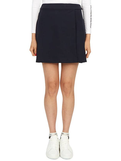 Women's Cataleya Pleated Skirt Navy - J.LINDEBERG - BALAAN 2