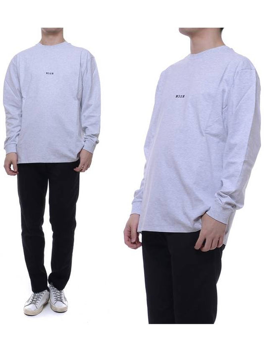 Men's Logo Print Long Sleeve Tshirt 2840MM160_207096_94_20S - MSGM - BALAAN 1