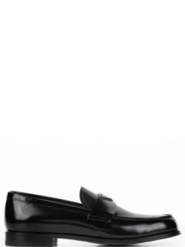 Brushed Leather Loafers Black - PRADA - BALAAN 2