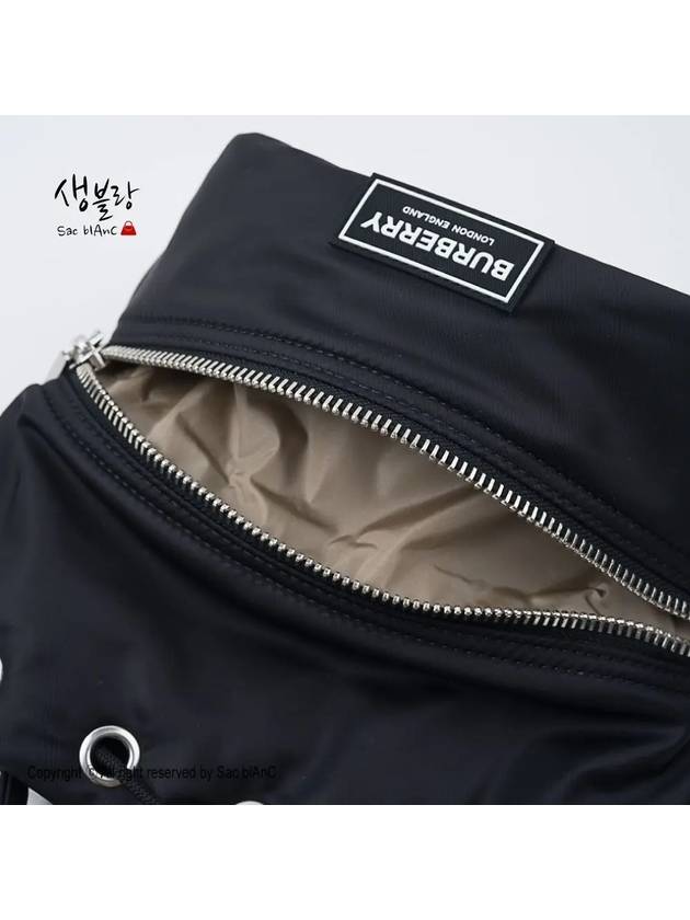 RYLE Nylon Bucket Bag Black - BURBERRY - BALAAN 9