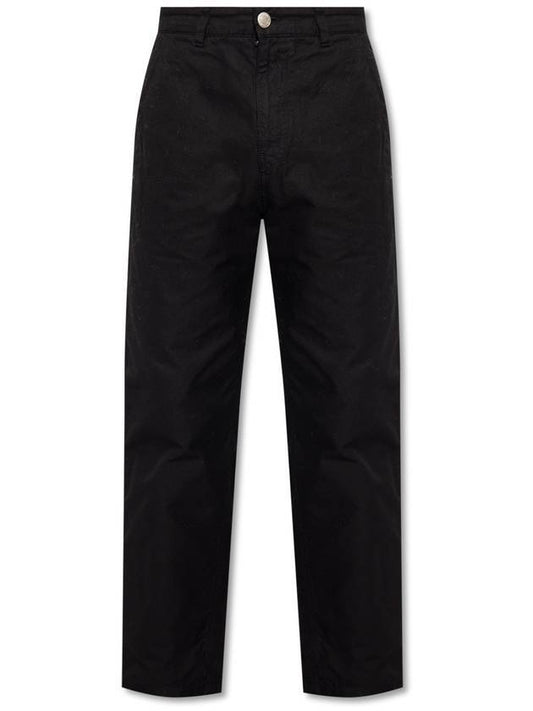 Men's Worker Fit Straight Pants Black - AMI - BALAAN.