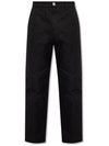 Men's Worker Fit Straight Pants Black - AMI - BALAAN 1