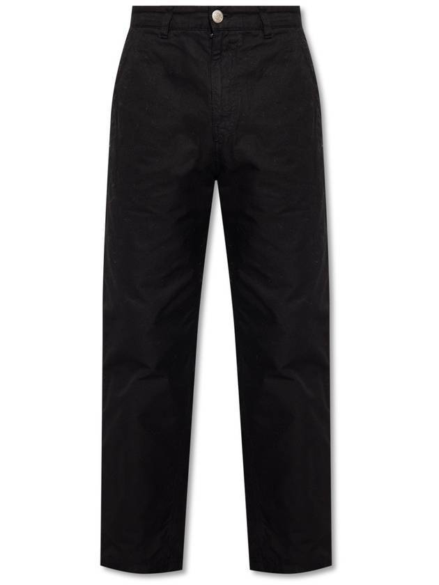 Men's Worker Fit Straight Pants Black - AMI - BALAAN 1