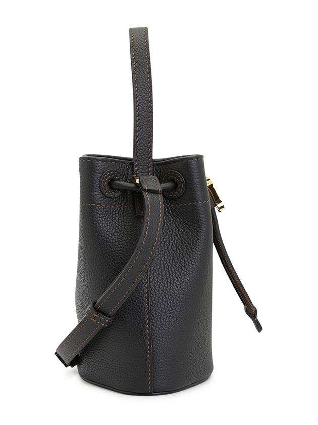 Mini Grainy Leather TB Bucket Bag Black - BURBERRY - BALAAN 3