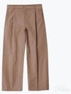 Belted Easy Straight Pants Brown - LEMAIRE - BALAAN 2