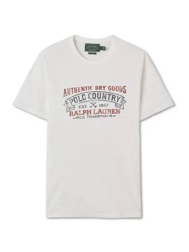 Custom slim fit polo country t shirt white - POLO RALPH LAUREN - BALAAN 1