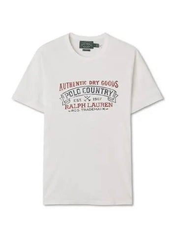 30 reward points custom slim fit polo country t shirt white - POLO RALPH LAUREN - BALAAN 1