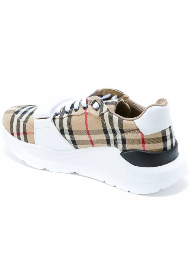 Vintage Check Suede Leather Sneakers Archive Beige - BURBERRY - BALAAN 5