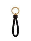 Intrecciato Lambskin Key Holder Black - BOTTEGA VENETA - BALAAN 1