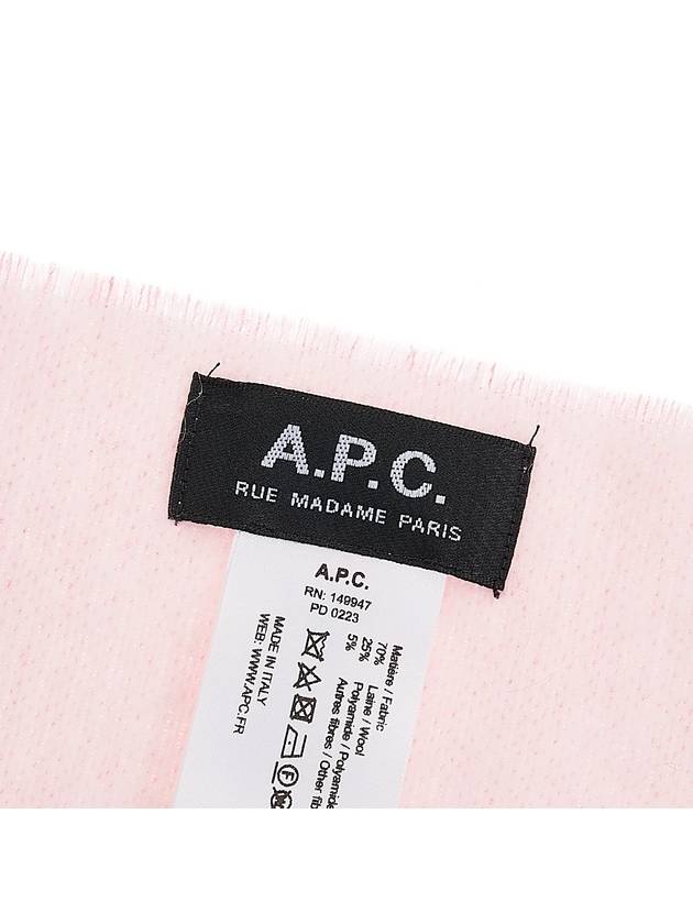 Maro Big Logo Muffler Pink - A.P.C. - BALAAN 11