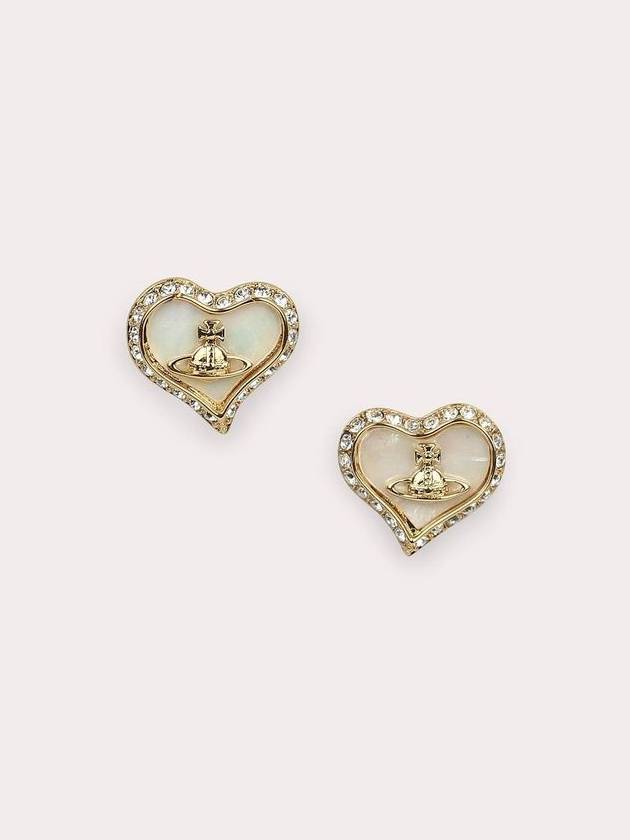 Petra Stud Earrings White - VIVIENNE WESTWOOD - BALAAN 5