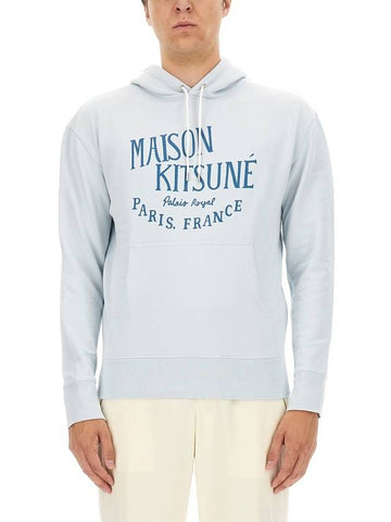 SWEATSHIRT WITH LOGO PRINT - MAISON KITSUNE - BALAAN 1