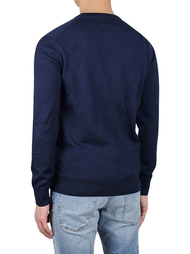 Chillax Fox Patch Classic Sweatshirt Navy - MAISON KITSUNE - BALAAN 5