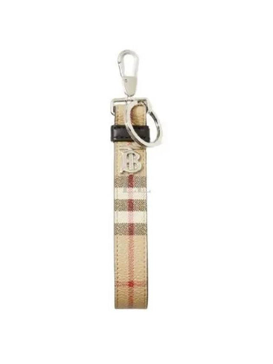 Monogram Motif Check Key Holder Beige - BURBERRY - BALAAN 2