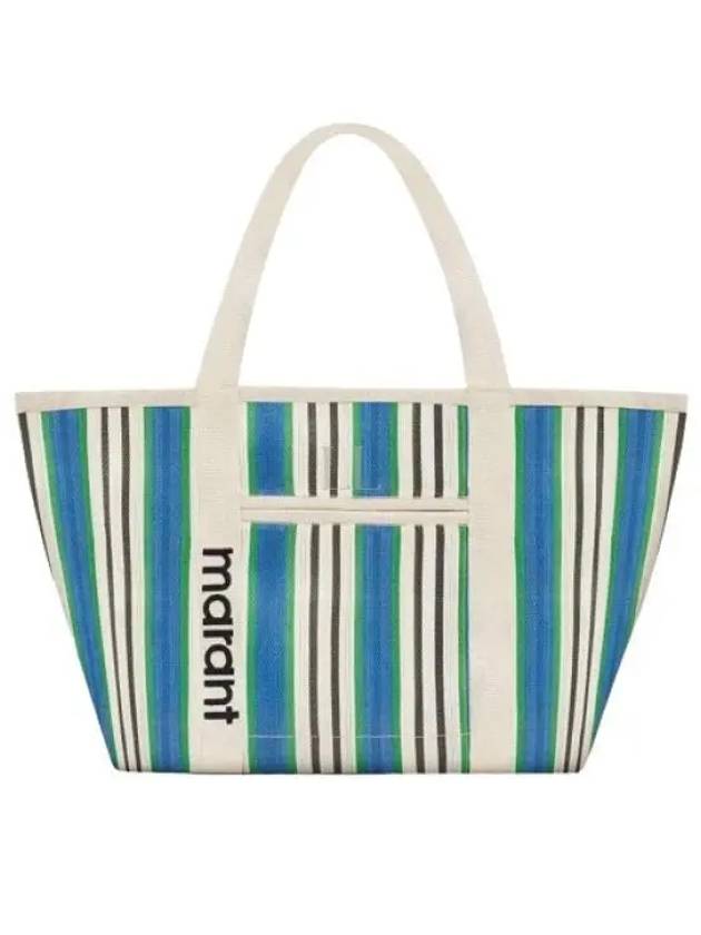 Warden Striped Tote Bag Blue - ISABEL MARANT - BALAAN 2