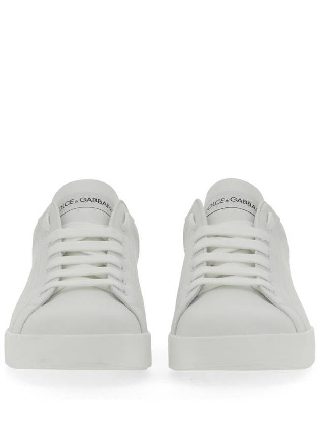 Portofino Calfskin Low Top Sneakers White - DOLCE&GABBANA - BALAAN 4