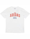 American USA Graphic Short Sleeve T-Shirt White - ADIDAS - BALAAN 1