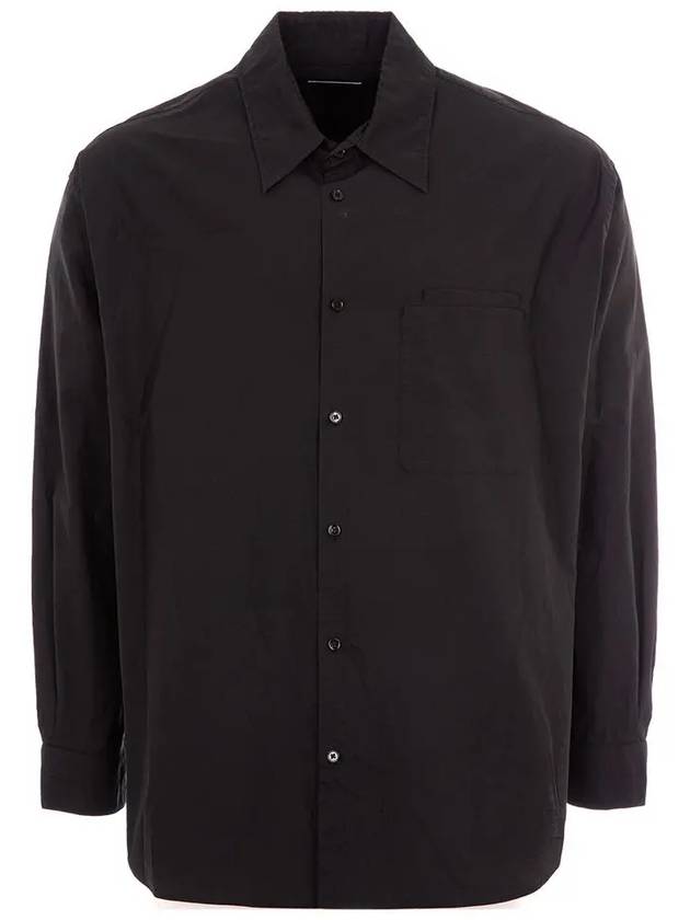 Double Pocket Long Sleeve Shirt Black - LEMAIRE - BALAAN 3