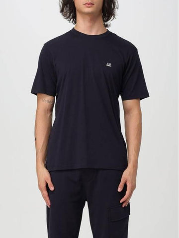 30/1 Jersey Back Goggle Short Sleeve T-Shirt Navy - CP COMPANY - BALAAN 1