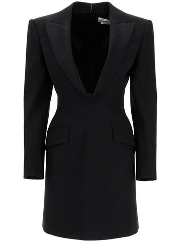 jacket-style mini dress - ALEXANDER MCQUEEN - BALAAN 1