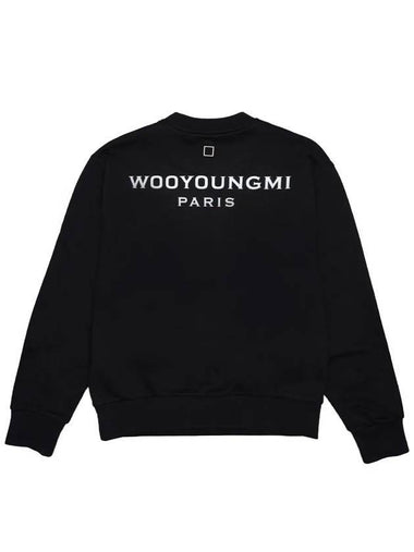 Women's Back Logo Sweatshirt Black - WOOYOUNGMI - BALAAN 1