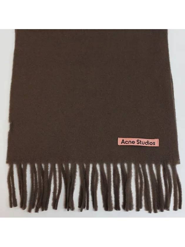 Wool Fringe Muffler Brown - ACNE STUDIOS - BALAAN 7