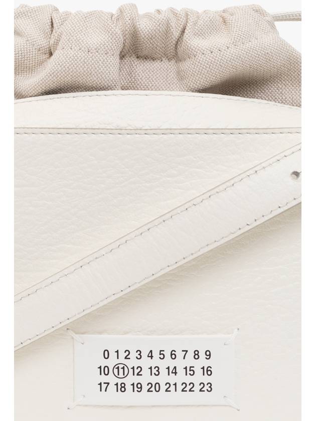 Logo Patch Leather Bucket Cross Bag White - MAISON MARGIELA - BALAAN 7