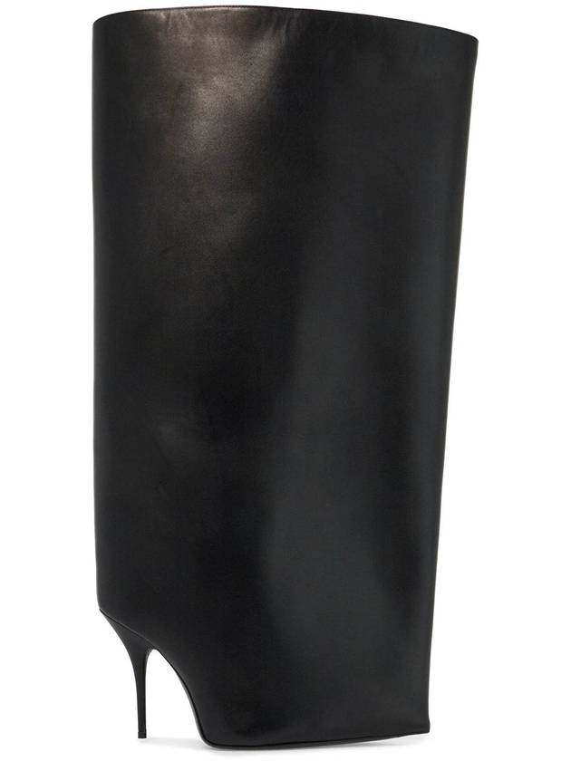 New Wander Leather Heel Long Boots Black - BALENCIAGA - BALAAN 2