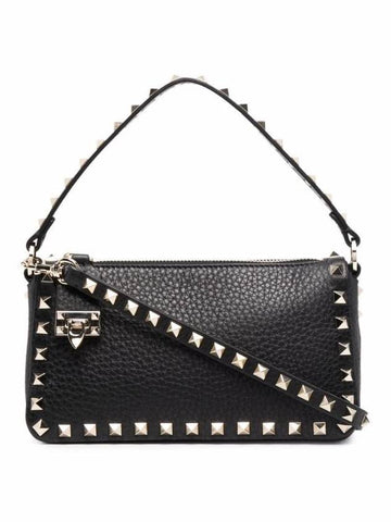 Women's Rockstud Shoulder Bag Black - VALENTINO - BALAAN 1