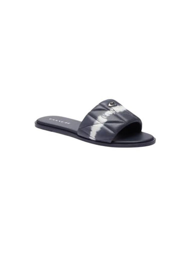 Holly Tie Dye Slippers Blue - COACH - BALAAN 1