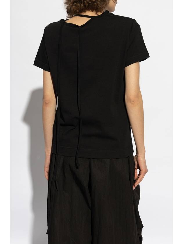 Yohji Yamamoto Cotton Top, Women's, Black - YOHJI YAMAMOTO - BALAAN 4