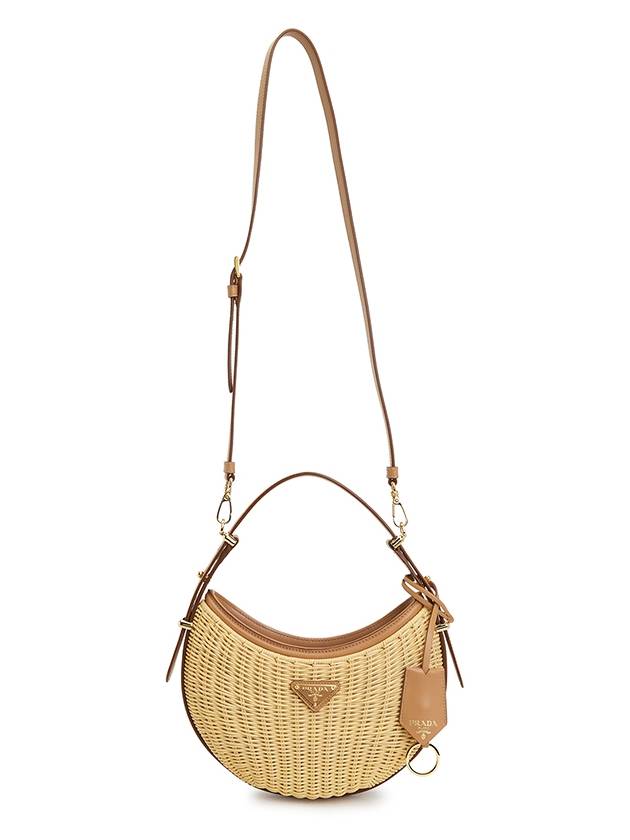 Triangle Logo Arque Shoulder Bag Beige - PRADA - BALAAN 8