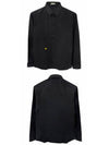 Cotton Poplin Bee Embroidery Long Sleeve Shirt Black - DIOR - BALAAN 5