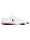 Kingston Twill Low-Top Sneakers White - FRED PERRY - BALAAN 1