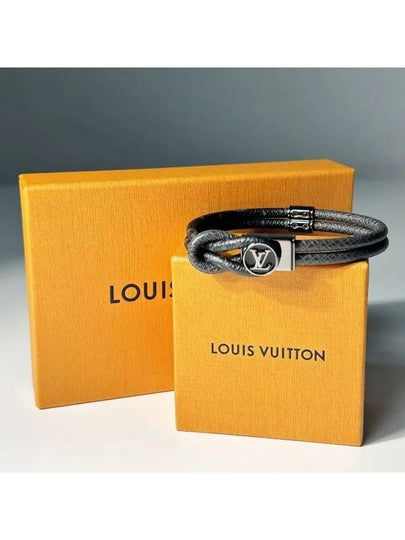 Loop It Monogram Bracelet Silver Black - LOUIS VUITTON - BALAAN 2