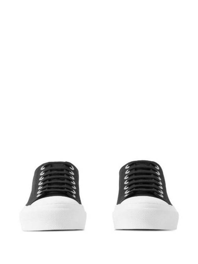 Check Ekd Cotton Low Top Sneakers Black - BURBERRY - BALAAN 4